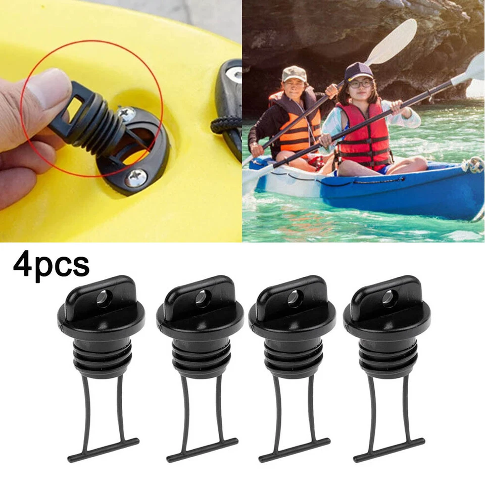 4Pcs/Set Universal Plugs Bung Drain Plug Kit For Dinghy Kayak Canoes Boat AU - image 1 of 4