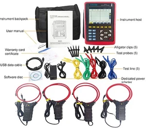 3 Phasen Energiequalitätsanalysator Digital Netzqualität Messbereich 10-6000A - Bild 1 von 14