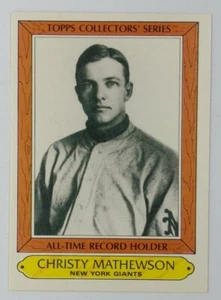 1985 Topps Collectors’ Series All-Time Record Holder Christy Mathewson #25, HOF - Picture 1 of 4