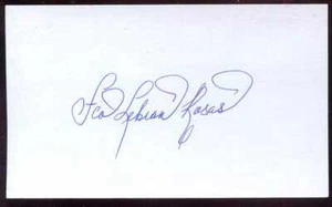 Francisco Libran (Rosas) signed 3x5 card -INPERSON -1969 San Diego Padres w/ COA - Picture 1 of 1