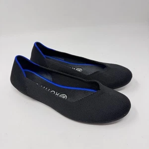 Rothy's The Flat Black Knit Women's Shoes Size 7.5 - Picture 1 of 9