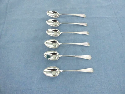 UN ANTICO SET DI SEI CUCCHIAI IN ARGENTO STERLING.SHEFFIELD 1915. - Immagine 1 di 4
