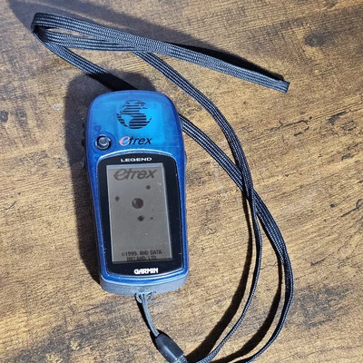 Garmin eTrex Legend GPS Blue Complete Handheld Hiking & Geocache Tested Works - Image 1 of 4