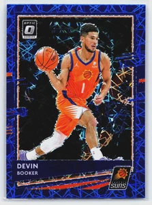DEVIN BOOKER - 2020-21 Panini Donruss Optic #122 - Blue Velocity Prizm - Picture 1 of 2