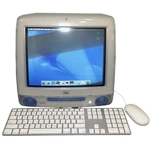 Apple iMac 2000 G3 M5521 blu indaco tastiera e mouse computer desktop tutto in uno - Foto 1 di 16