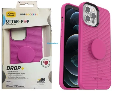Funda OtterBox Otter + Pop Reflex para iPhone 12 Pro Max Rosa Foto 1 de 4