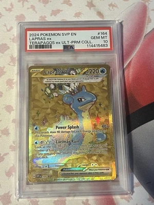 2024 POKEMON SVP BLACK STAR PROMO #164 LAPRAS EX PSA 10 - Image 1 of 4