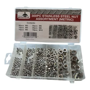 Golia Industrial Assortimento di dadi metrici in acciaio inox 300 pz ~ SSMN300 - Foto 1 di 5