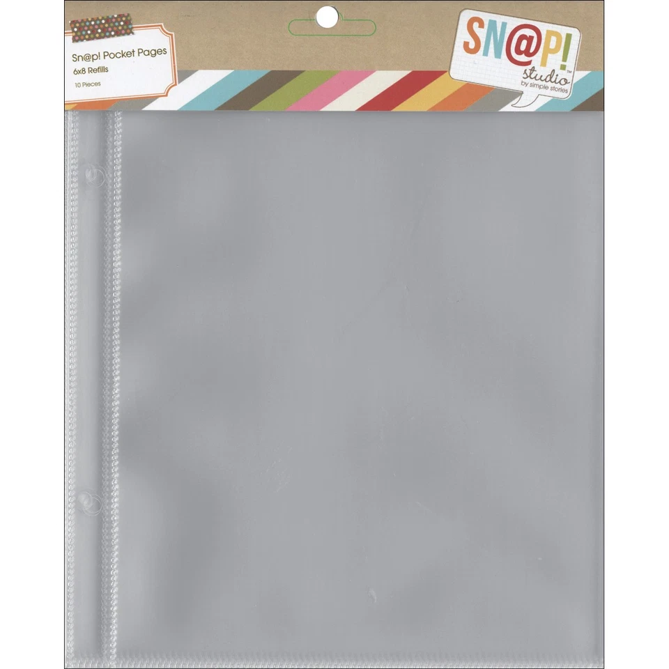 Simple Stories SN P Pocket Pages for 6 X 8 Binders 210714
