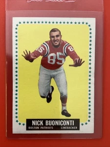 1964 Topps Football FB #3 Nick Buoniconti Patriots NM - Picture 1 of 2