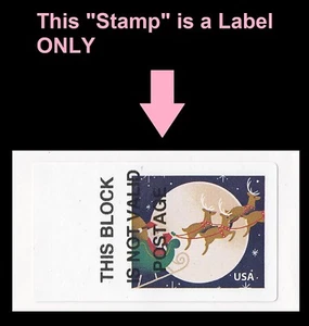 US CVPT27 A Visit from St Nick Kiosk ATM Not Valid single MNH 2021 - Picture 1 of 1