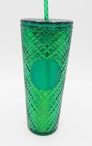 Vaso Starbucks Holiday 2021 Diamante Verde Esmeralda Joyas Vaso Frío Venti 24 oz - Imagen 1 de 12