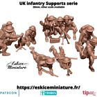 Bolt Action Battlegroup FOW 15mm 20mm 28mm Uk Support Infantry with Mortar(10)