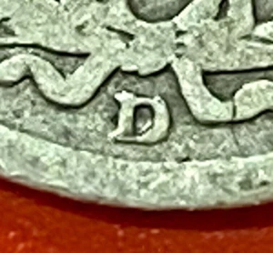 1912 D/D BARBER DIME STRONG REPUNCHED MIT MARK RPM FS-501 - Picture 1 of 3