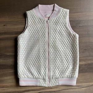 Cat & Jack Girls Vest Iridescent White Pink Lining Large (10-12) - Picture 1 of 9