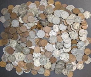 Well Over 600 Coins - Silver Wartime Nickels Indians Wheaties Buffalos V Nickels - Picture 1 of 7