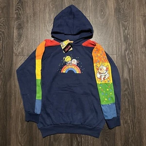 Felpa con cappuccio XL Rainbow Brite nuova con etichette vintage HOT TOPIC Hallmark Changes Y2k - Foto 1 di 18
