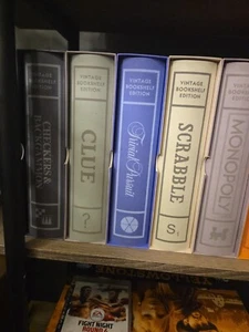 WS Game Company Vintage Bookshelf Assortment Games. Monopoly,Checkers Clue & mor - Picture 1 of 4