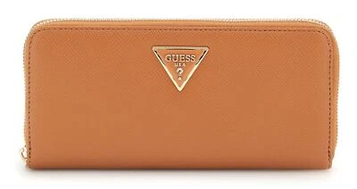 GUESS Laurel II Large Zip Around Wallet L Light Cognac - Imagen 1 de 3