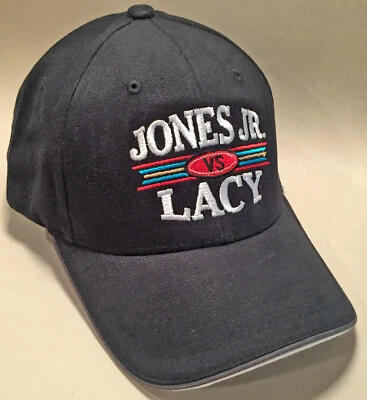 Gorra Roy Jones Jr. vs. Jeff Lacy Vintage Béisbol Boxeo Lucha Negra Nueva Foto 1 de 2