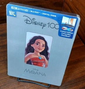 Moana Limited Edition 4K Steelbook (4K+Blu-ray)-NEW-Free Box Shipping - Picture 1 of 9