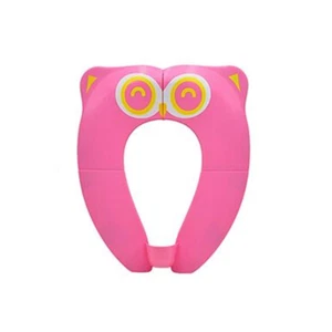 Kids Folding Toilet Potty Seat, Large Non Slip Silicone Pads, Travel, Portable - Picture 1 of 2