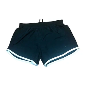 NIKE Womens Running Shorts Semi Fitted Black White size Medium - Picture 1 of 7