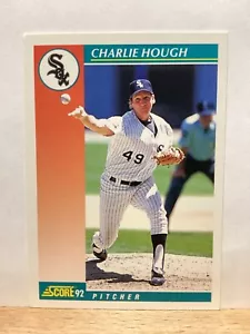 Score 1992 Baseball Card: Charlie Hough, Chicago White Sox - Card #302 - Picture 1 of 2