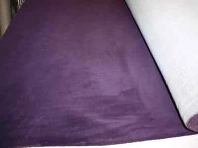 Velvet Upholstery  high-end Fabric 56 wide ( by the yard) color Aburgine - Image 1 of 2