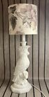 Rare White Parrot Table Lamp & Shade House Of Fraser Vintage Bird Lamp Working