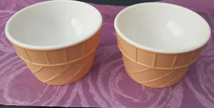 Childrens Ice Cream Waffle Cone Bowls, 2 - Picture 1 of 4