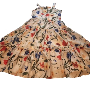 GB Girls Size 12 Multicolored Floral Sleeveless Flare Dress - Picture 1 of 6