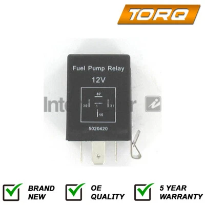 Torq Fuel Pump Relay Fits Ford Escort 1982-1990 1.6 2.0 6161570 85AG9P704AA - Image 1 of 2