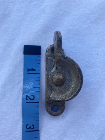 vintage window latch Part 2.5” Long Silver Color With Patina Cover