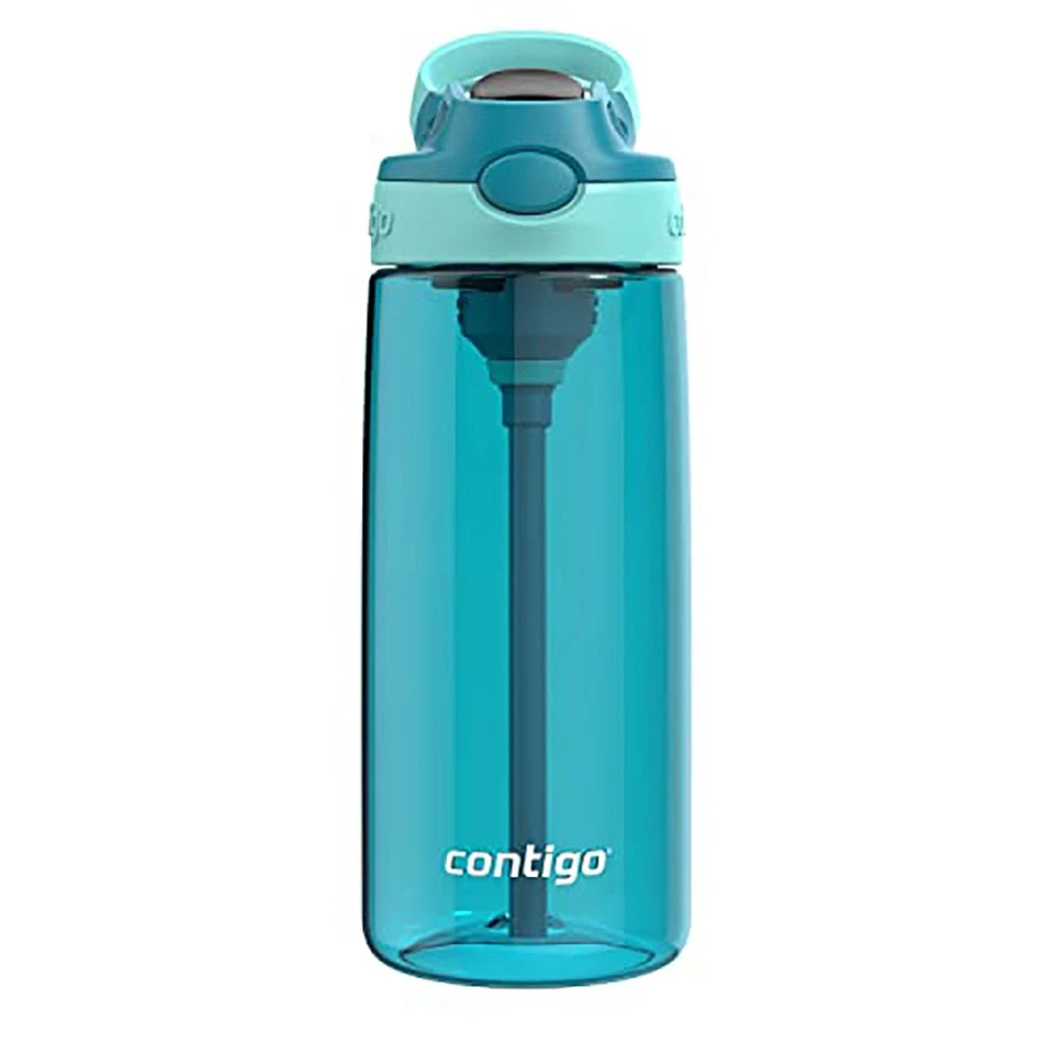Contigo Kid's 20 oz. Garrafa de água de plástico Aubrey - Zimbro/jade - Imagem 1 de 1