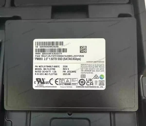 Samsung PM893 1.92TB SSD 2.5" SATA 6Gbps MZ-7L31T90 MZ7L31T9HBLT-00B7C - Afbeelding 1 van 3