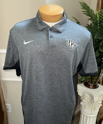 Nike Dri-Fit UCF Knights Men’s Large Victory Color Block Gray Coaches Polo,Large - Image 1 of 4