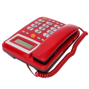 Big Button Corded Phone HD Hands Free Calling LCD Brightness Adjustment Singl FY - Afbeelding 1 van 23