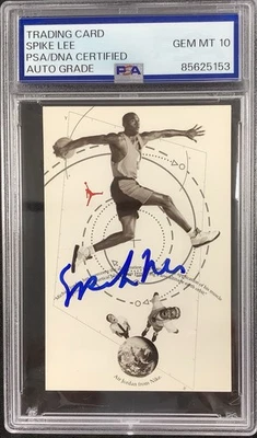 Spike Lee Signed 1991 Nike #3 Rookie Michael Jordan Autograph PSA/DNA Gem 10 - Image 1 of 2
