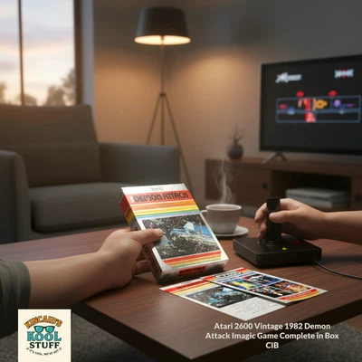 Atari 2600 Vintage 1982 Demon Attack Imagic Game Complete in Box CIB - Image 1 of 4