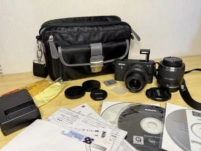Nikon 1 J1 Digital Camera Black w/ (2) Lenses - 10-30mm and 30-110mm And More! - Image 1 of 4