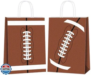 durony 16 Pieces Football Gift Bags with Handles Football Paper Goodie Bags P - Picture 1 of 5