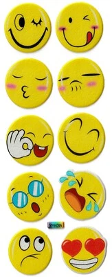 Stickers 3D puffy flat EMOJIS SMILES EMOTICONS 😂😘😄 - Image 1 of 3