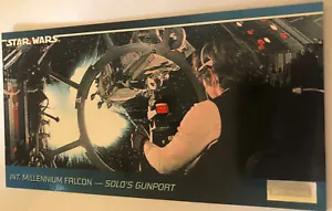 Tarjeta coleccionable Star Wars Widevision 1994 #79 Millennium Falcon Solo’s Gunport - Imagen 1 de 2
