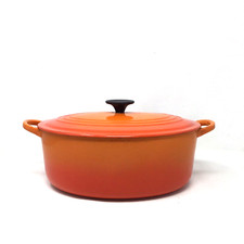 Pentola per casseruola ovale in ghisa Le Creuset 30 cm arancione vulcanico taglia F