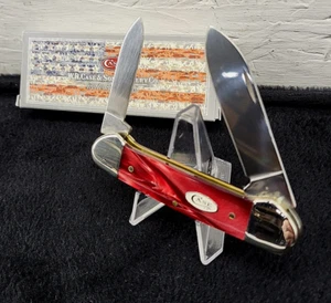 Case XX 2018 SparXX Red Pearl Kirinite Canoe Pocket Knife 25337 USA - Picture 1 of 6