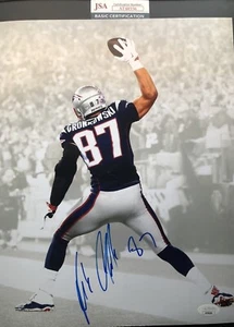 Rob Gronkowski Signed Autographed 11x14 Photo New England Patriots JSA COA - Picture 1 of 1