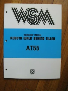 Kubota AT55 AT 55  Walk behind Tiller workshop Service manual - Picture 1 of 4