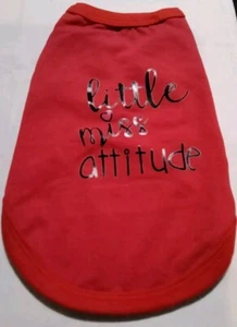 Camisa para perro "Little Miss Attitude" roja. CC1 - Imagen 1 de 4