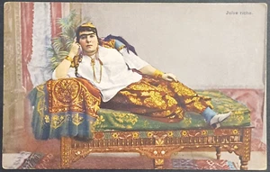 Rich Jewish woman Tunisia North Africa The 20s Colorful postcard JUDAICA - Picture 1 of 2
